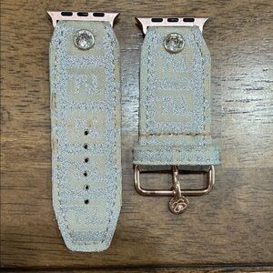 Authentic Spark’l Fendi Champagne Apple watch band.